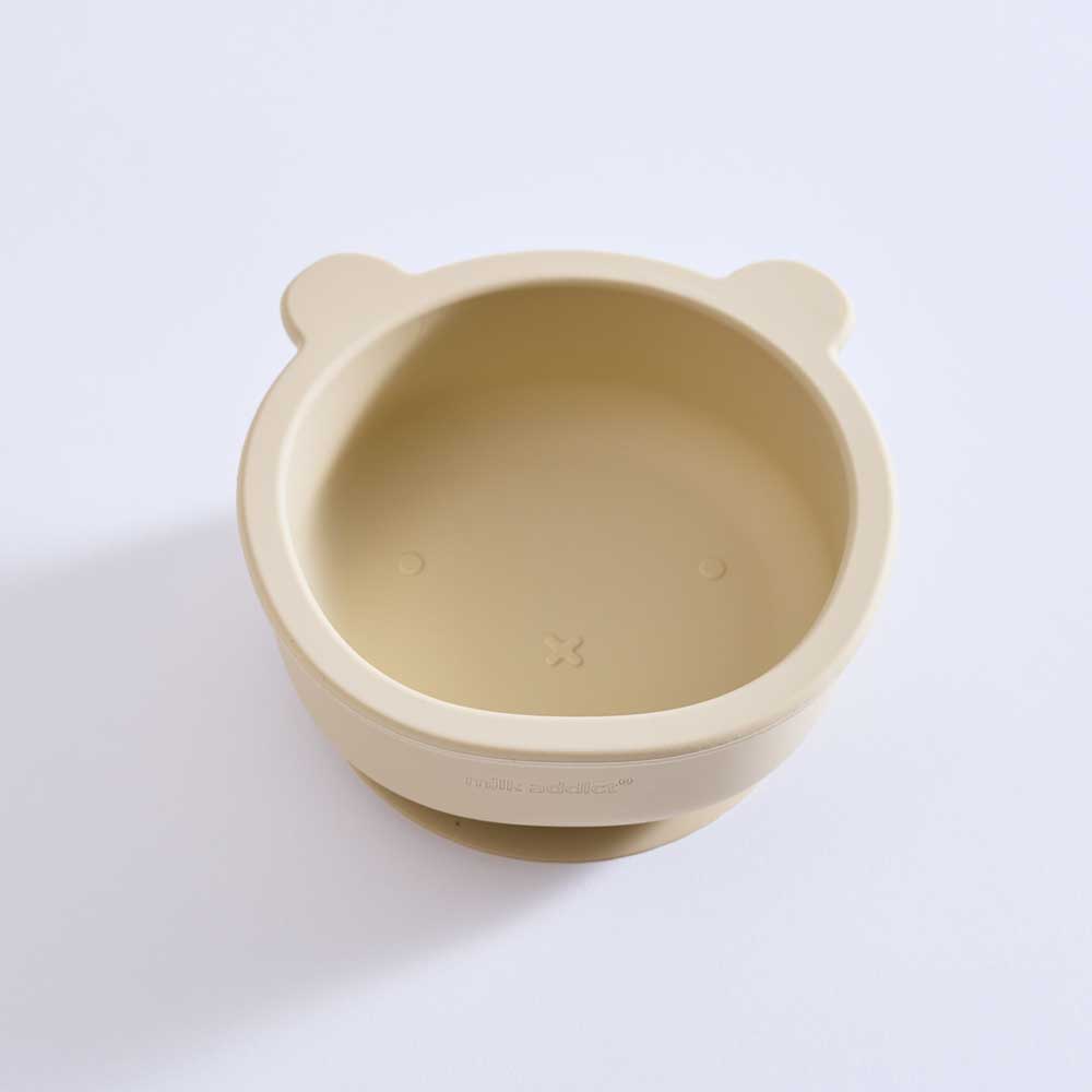 Milk Addict Silicone Bear Bowl Sand
