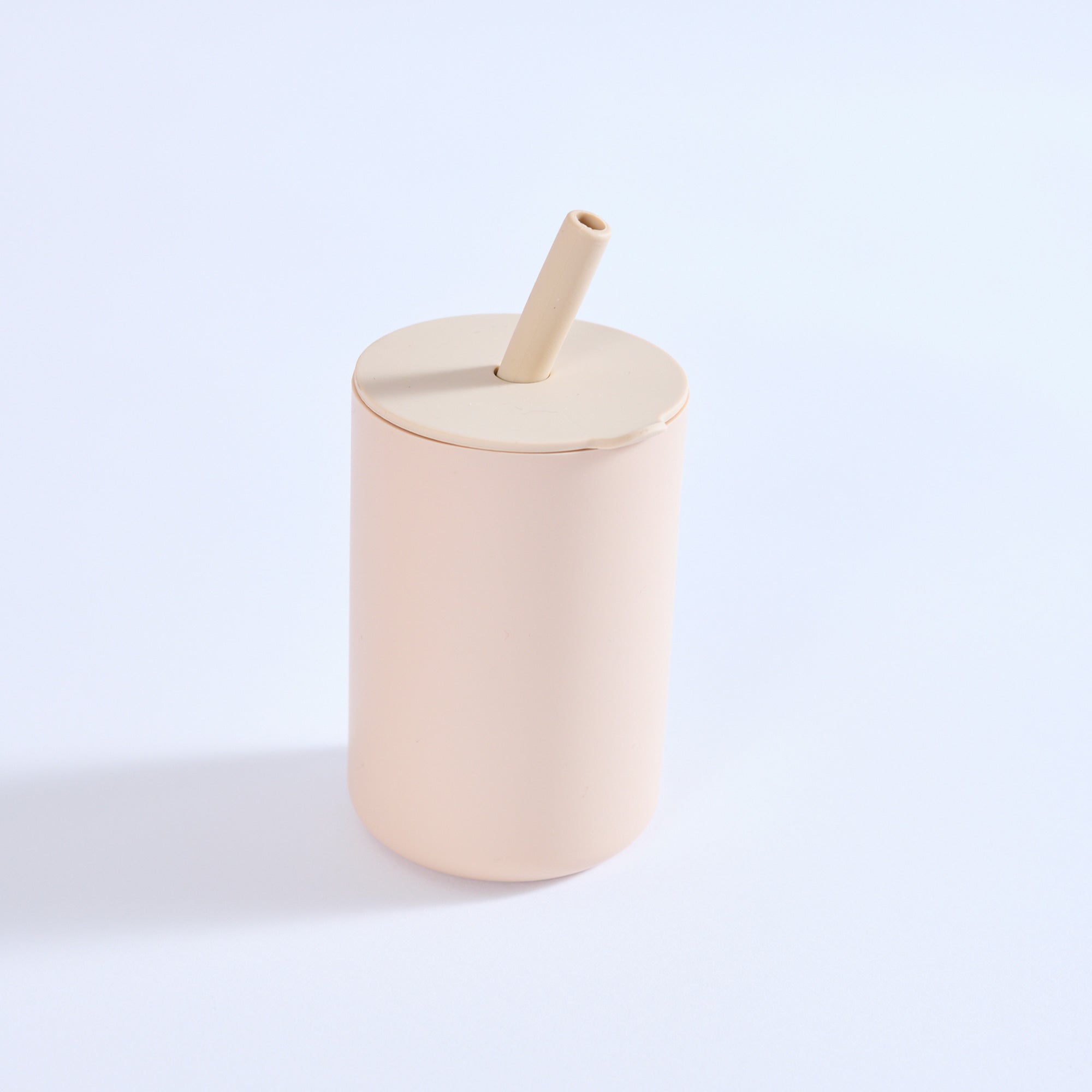 Milk Addict Silicone Cup And Straw Set Sand