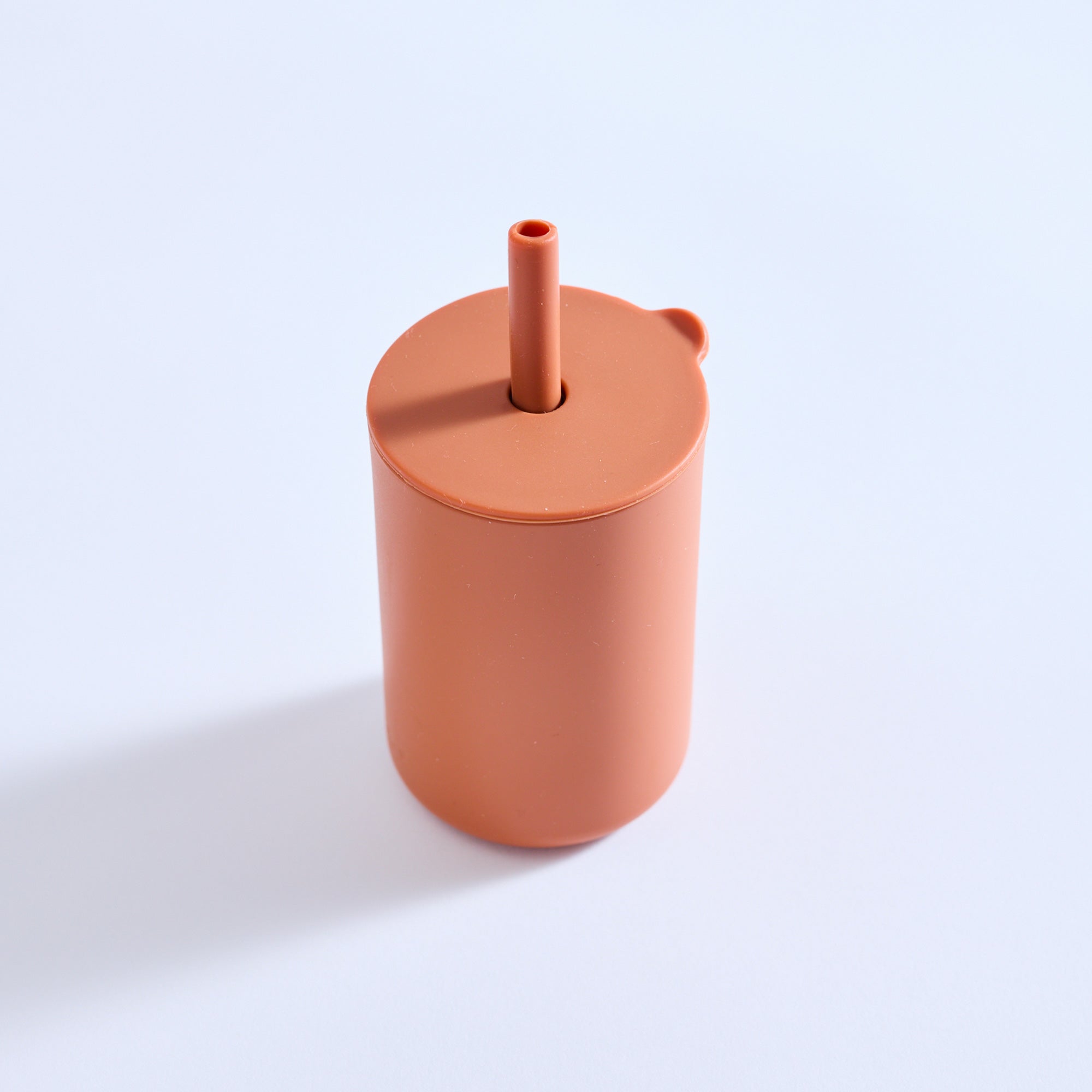 Milk Addict Silicone Cup And Straw Set Sienna