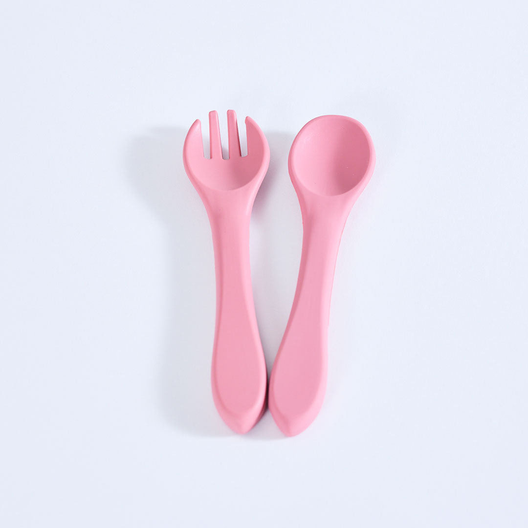 Fork and Spoon For Kids - Dusty Rose
