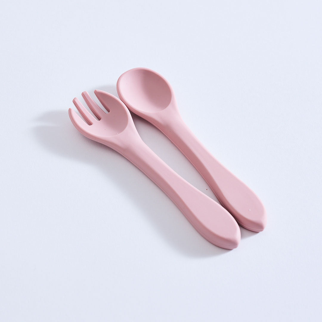 Fork and Spoon For Kids - Pink