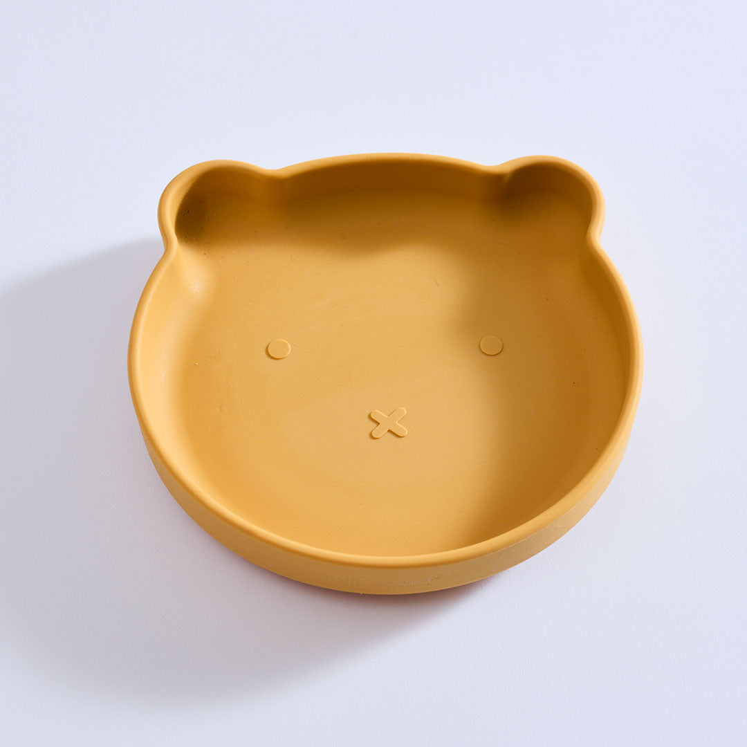 Milk Addict Silicone Bear Suction Plate Ocre
