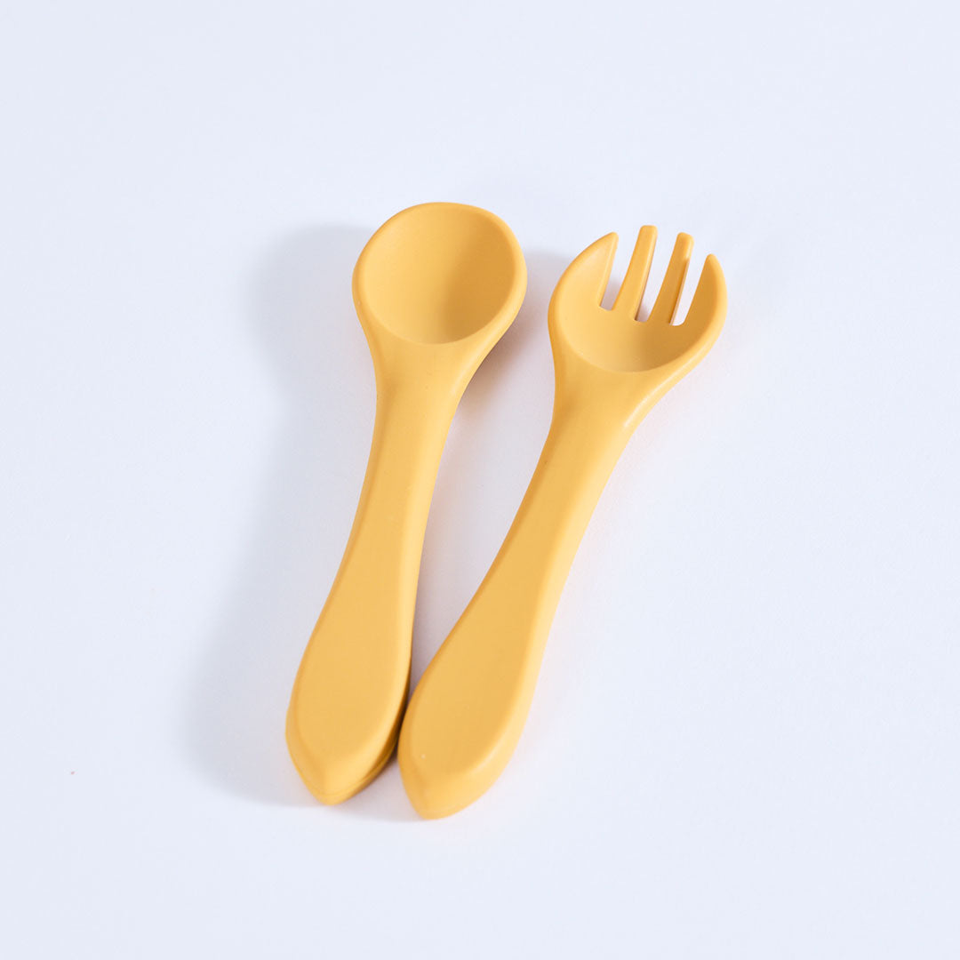 Fork and Spoon For Kids - Ochre
