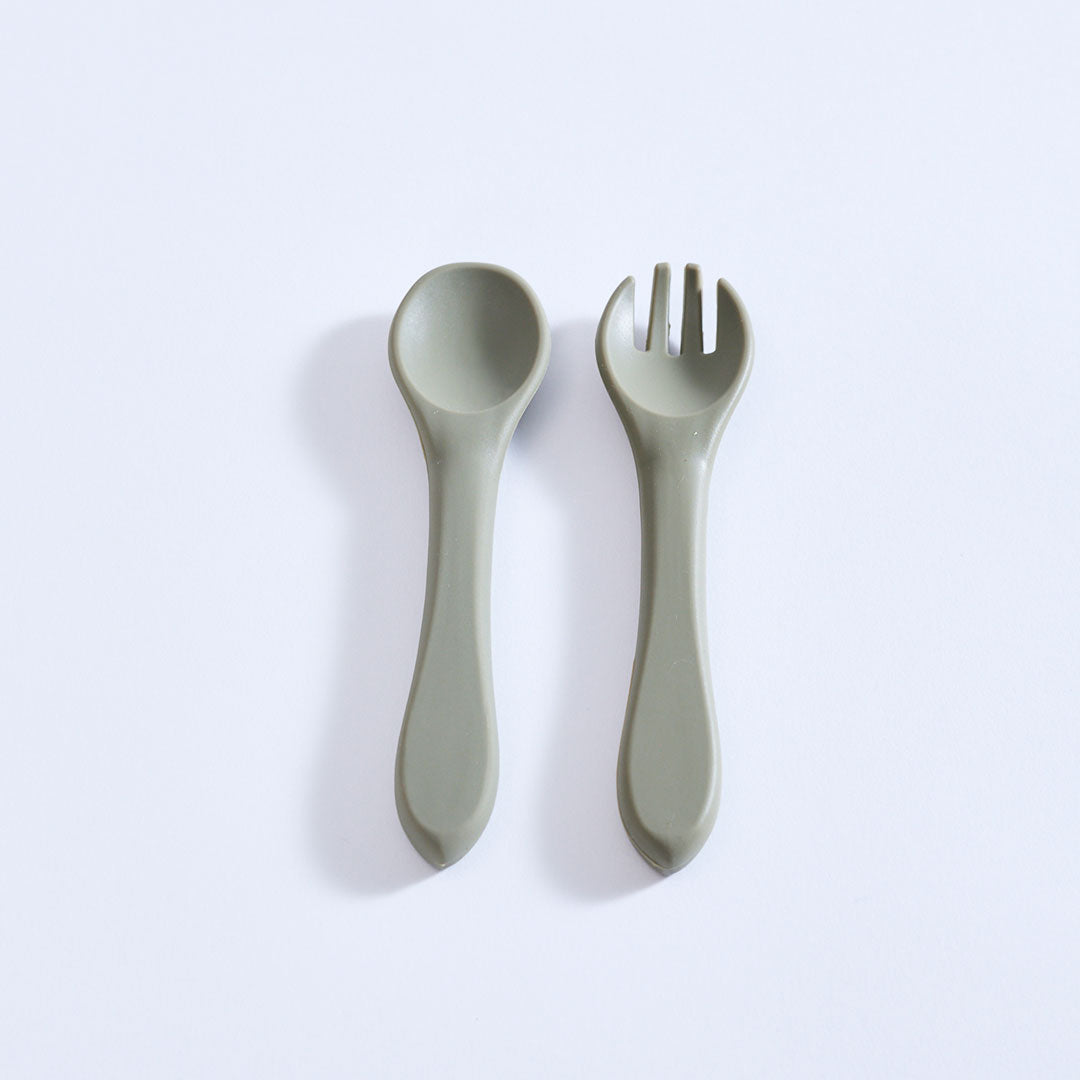 Fork and Spoon For Kids - Sage