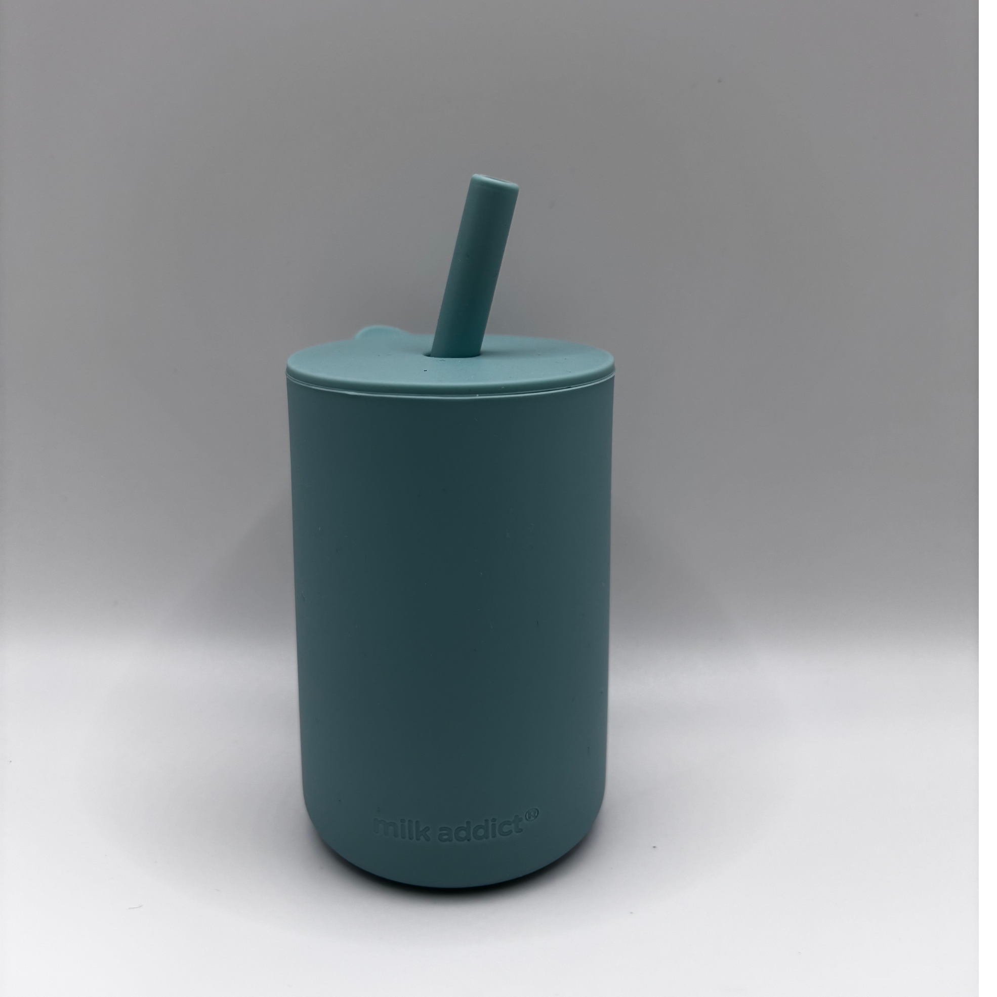Milk Addict Silicone Cup And Straw Set