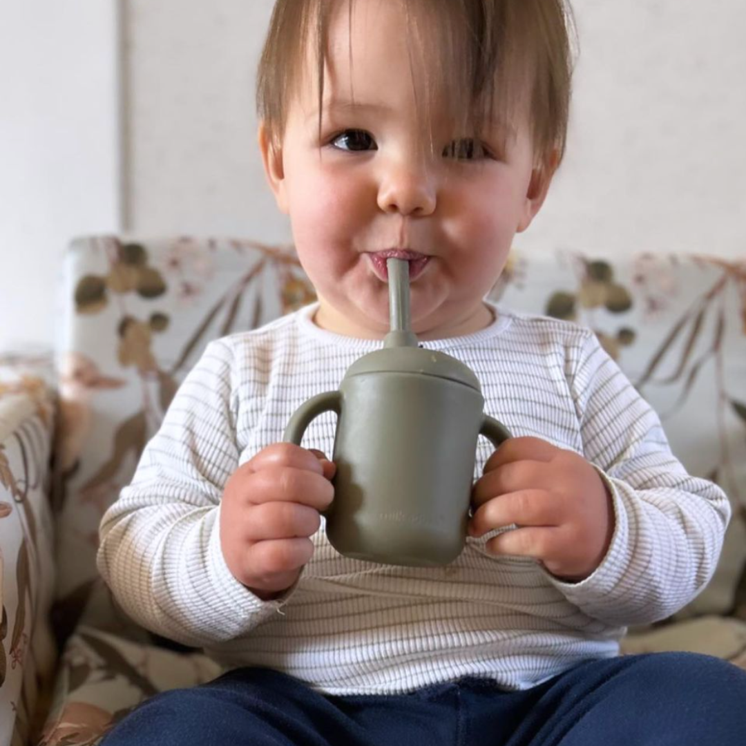 Toddler drinking cup with straw - on-the-go convenience
