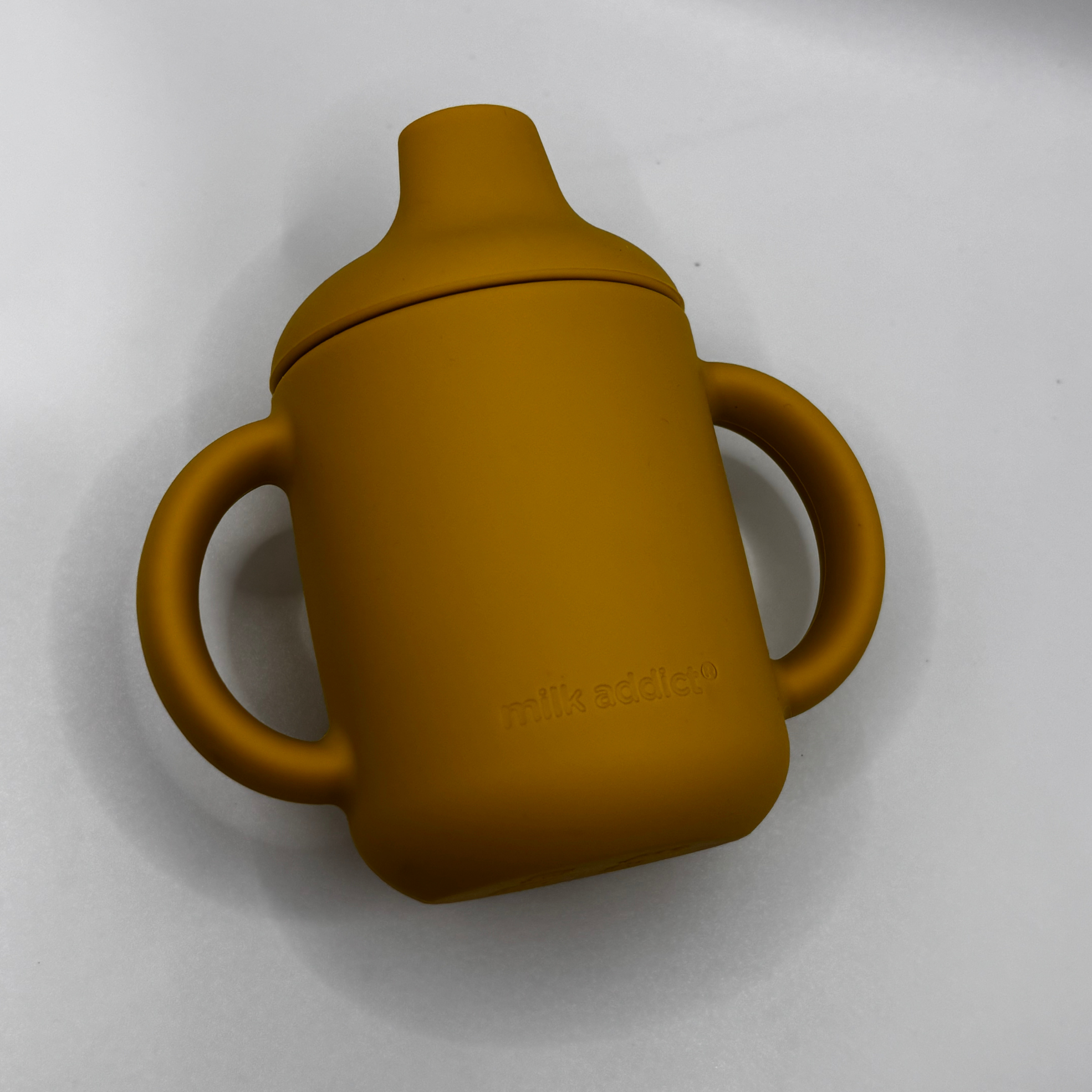 Milk Addict Silicone First Handled Sippy Cup