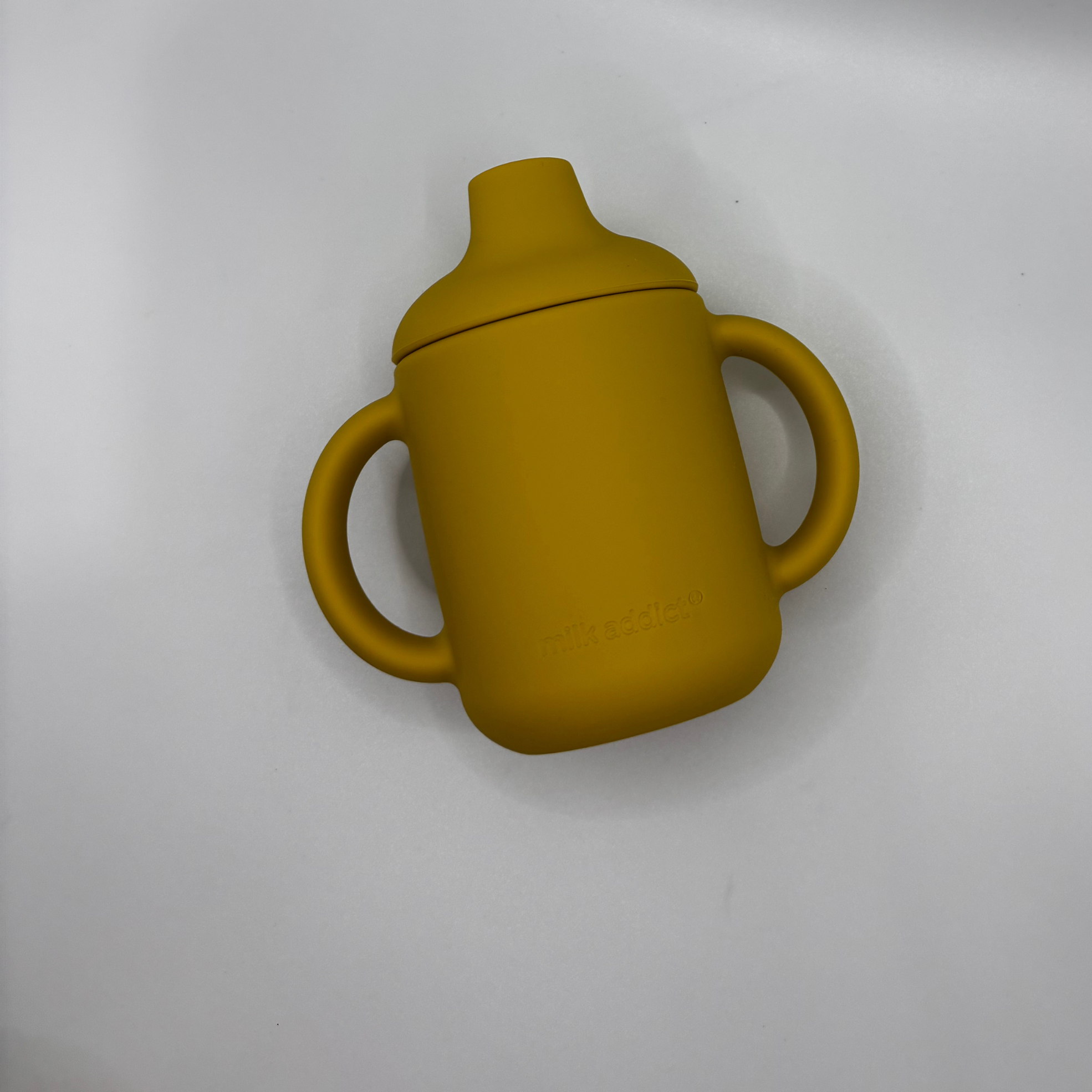 Milk Addict Silicone First Handled Sippy Cup