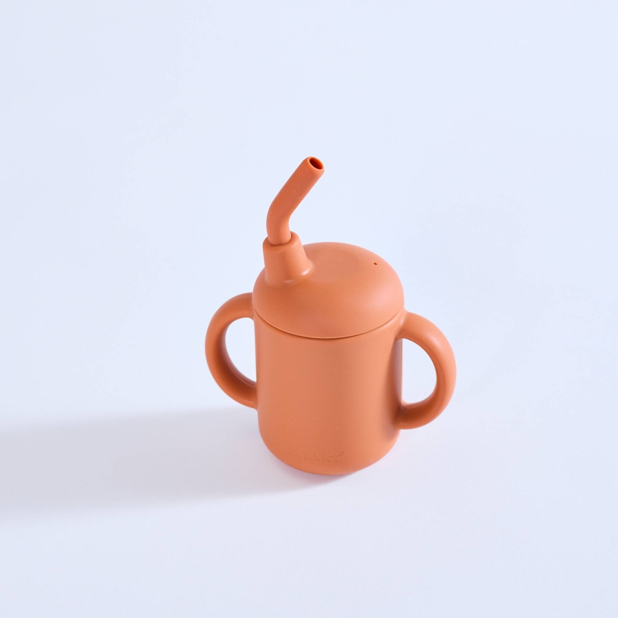 Silicone handled cup for babies - easy-grip, leakproof