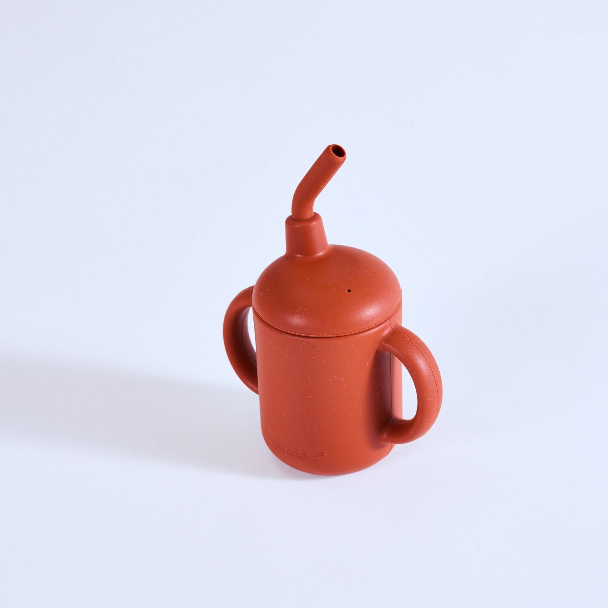 Silicone handled cup for babies - easy-grip, leakproof