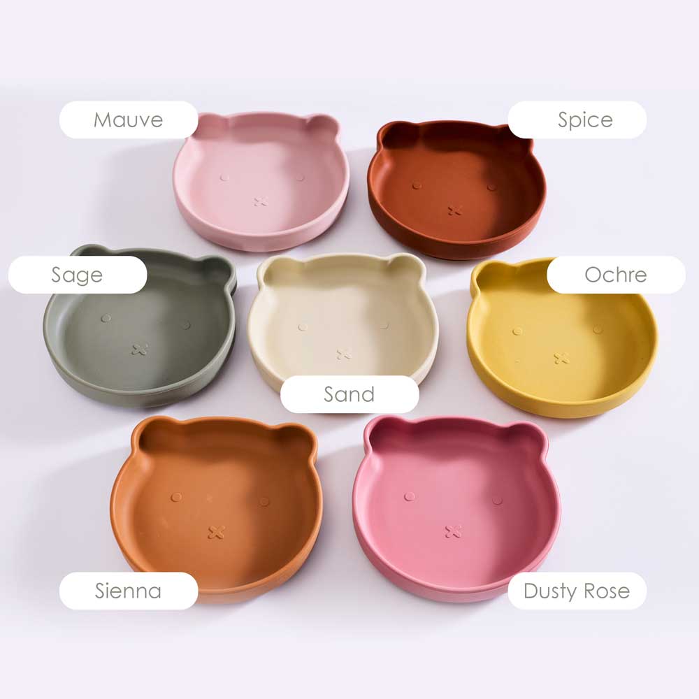 Baby Silicone Bear Suction Plate