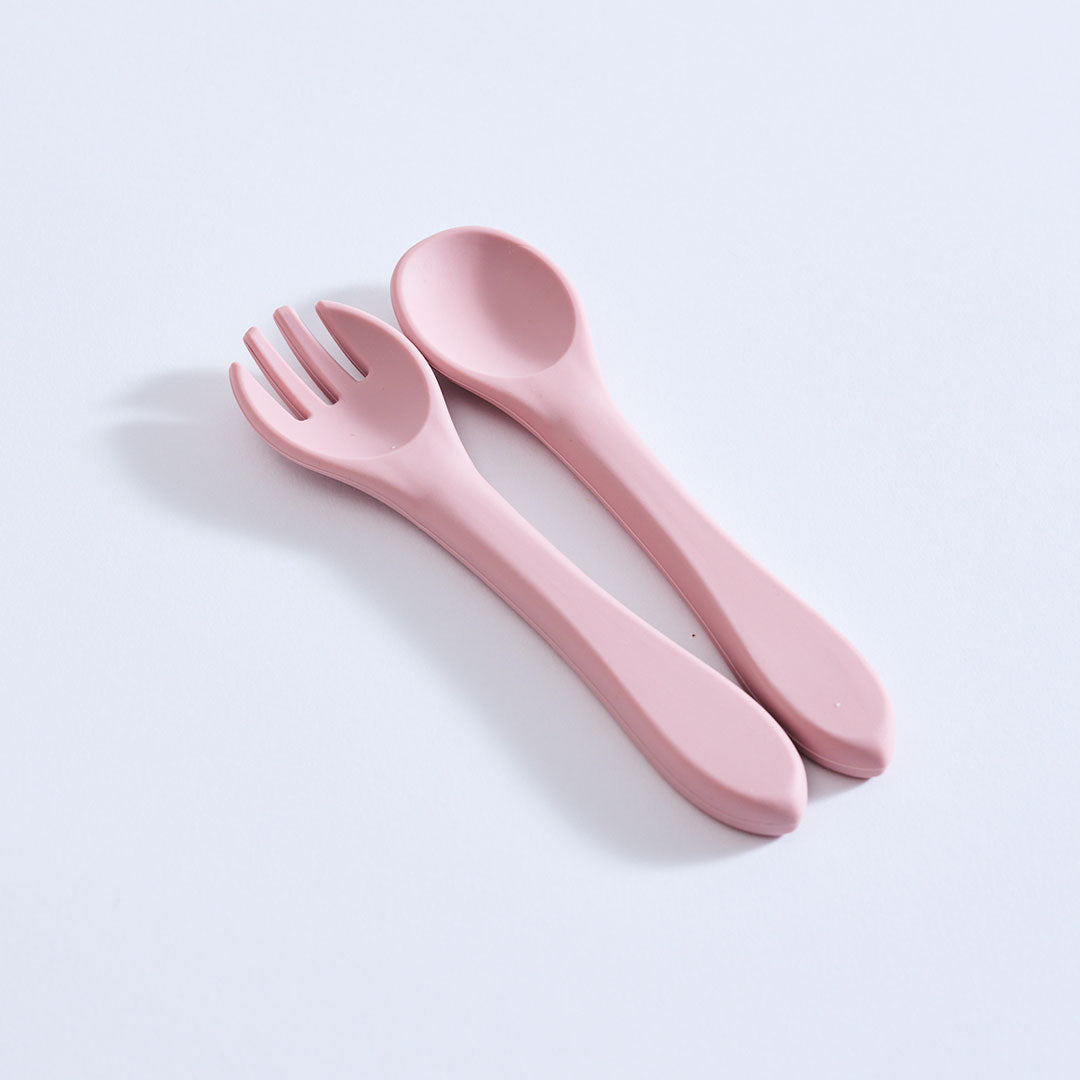Fork and Spoon For Kids - Pink